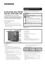 Siemens TE7291-0A Series Installation, Operation & Maintenance Instructions Manual preview