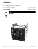 Siemens UL 1066 Operating Instructions Manual preview