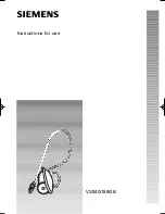 Siemens VS04G188GB Instructions For Use Manual preview