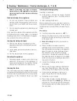 Preview for 12 page of Siemens WM07A160ME Series Instruction Manual And Installation Instructions