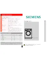 Preview for 8 page of Siemens WM08E060TH Instructions For Use Manual