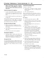 Preview for 16 page of Siemens WM11E26SBC Instructions For Installation And Use Manual