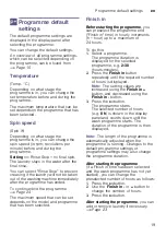 Preview for 19 page of Siemens WM14W440AU Instruction Manual And Installation Instructions