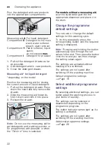 Preview for 22 page of Siemens WM14W440AU Instruction Manual And Installation Instructions