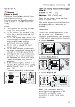 Preview for 43 page of Siemens WM14W520TH Instruction Manual And Installation Instructions