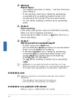 Preview for 44 page of Siemens WM14Y590GB Instruction Manual And Installation Instructions