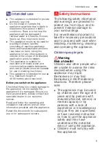 Preview for 5 page of Siemens WM14YH79GB Instruction Manual And Installation Instruction