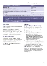 Preview for 21 page of Siemens WM16Y792AU Instruction Manual And Installation Instructions