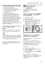 Preview for 25 page of Siemens WM16Y792AU Instruction Manual And Installation Instructions