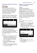 Preview for 27 page of Siemens WM16Y792AU Instruction Manual And Installation Instructions