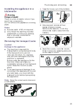 Preview for 45 page of Siemens WM16Y792AU Instruction Manual And Installation Instructions