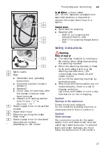 Preview for 47 page of Siemens WM16Y849II Instruction Manual And Installation Instructions