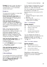 Preview for 23 page of Siemens WM16Y892AU Instruction Manual And Installation Instructions