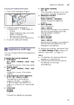 Preview for 35 page of Siemens WM16Y892AU Instruction Manual And Installation Instructions