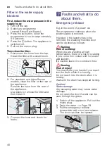 Preview for 40 page of Siemens WM16Y892AU Instruction Manual And Installation Instructions