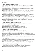 Preview for 6 page of Siemens WM6HXKO1DN User Manual And Installation Instructions