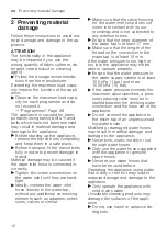 Preview for 10 page of Siemens WM6HXKO1DN User Manual And Installation Instructions