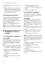 Preview for 12 page of Siemens WM6HXKO1DN User Manual And Installation Instructions