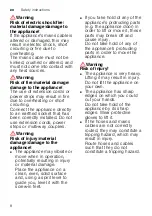 Preview for 8 page of Siemens WMH4W640IL Instruction Manual And Installation Instruction