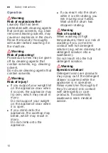 Preview for 10 page of Siemens WMH4W640IL Instruction Manual And Installation Instruction