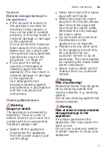 Preview for 11 page of Siemens WMH4W640IL Instruction Manual And Installation Instruction