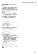 Preview for 21 page of Siemens WMH4W640IL Instruction Manual And Installation Instruction