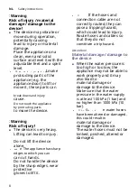 Preview for 8 page of Siemens WN34A100EU Manual