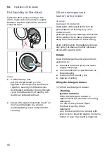 Preview for 40 page of Siemens WN34A100EU Manual