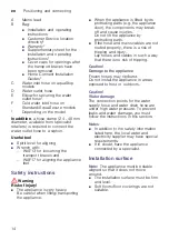 Preview for 14 page of Siemens WN44A2X0GC Instruction Manual And Installation Instructions