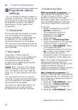 Preview for 32 page of Siemens WN54A2A0HK Instruction Manual And Installation Instructions