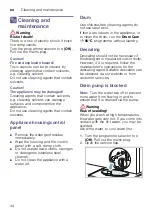 Preview for 44 page of Siemens WN54A2A0HK Instruction Manual And Installation Instructions