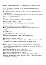 Preview for 7 page of Siemens WQ33G2DMFG User Manual And Installation Instructions