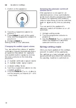 Preview for 18 page of Siemens WT45W460IN Installation And Operating Instructions Manual