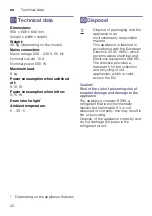 Preview for 42 page of Siemens WT47R461ES Installation & Operation Instructions