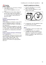 Preview for 15 page of Siemens WT47W591GB Installation And Operating Instructions Manual