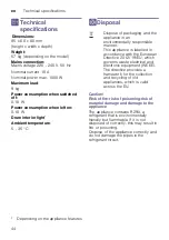 Preview for 44 page of Siemens WT47W5G3 Installation And Operating Instructions Manual