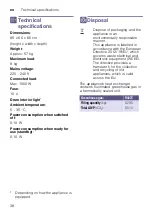 Preview for 38 page of Siemens WTW875M8SN Installation And Operating Instructions Manual