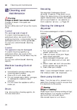 Preview for 28 page of Siemens XQG90-WM14S7600W Instruction Manual And Installation Instructions