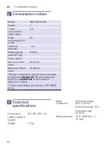 Preview for 34 page of Siemens XQG90-WM14S7600W Instruction Manual And Installation Instructions