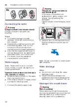 Preview for 38 page of Siemens XQG90-WM14S7600W Instruction Manual And Installation Instructions