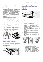 Preview for 39 page of Siemens XQG90-WM14S7600W Instruction Manual And Installation Instructions