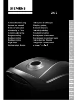 Siemens Z 6.0 Instruction Manual preview