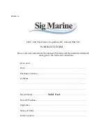 Preview for 8 page of Sig Marine Solid Fuel Heater Installation And Operating Manual