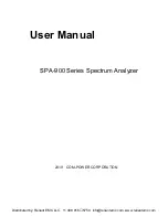 Preview for 1 page of SIGLENT TECHNOLOGIES SPA-900 Series User Manual