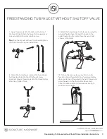 Preview for 3 page of Signature Hardware FREESTANDING TUB FAUCET WITHOUT SHUTOFF VALVE Installation Instructions