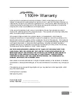 Preview for 96 page of Signature 1100H+ User Manual