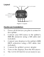 Preview for 2 page of SIIG 1x4 3G-SDI Splitter Quick Installation Manual