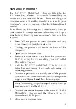 Preview for 3 page of SIIG 3.5" SATA MobileRack-Trayless Quick Installation Manual