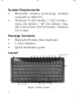 Preview for 2 page of SIIG Bluetooth Wireless Mini Keyboard Quick Installation Manual