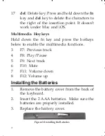 Preview for 4 page of SIIG Bluetooth Wireless Mini Keyboard Quick Installation Manual